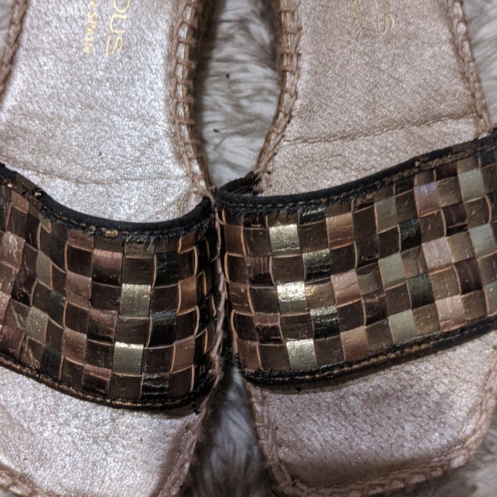 André Assous Womens Sari Leather Espadrille Size:8 - Picture 3 of 8